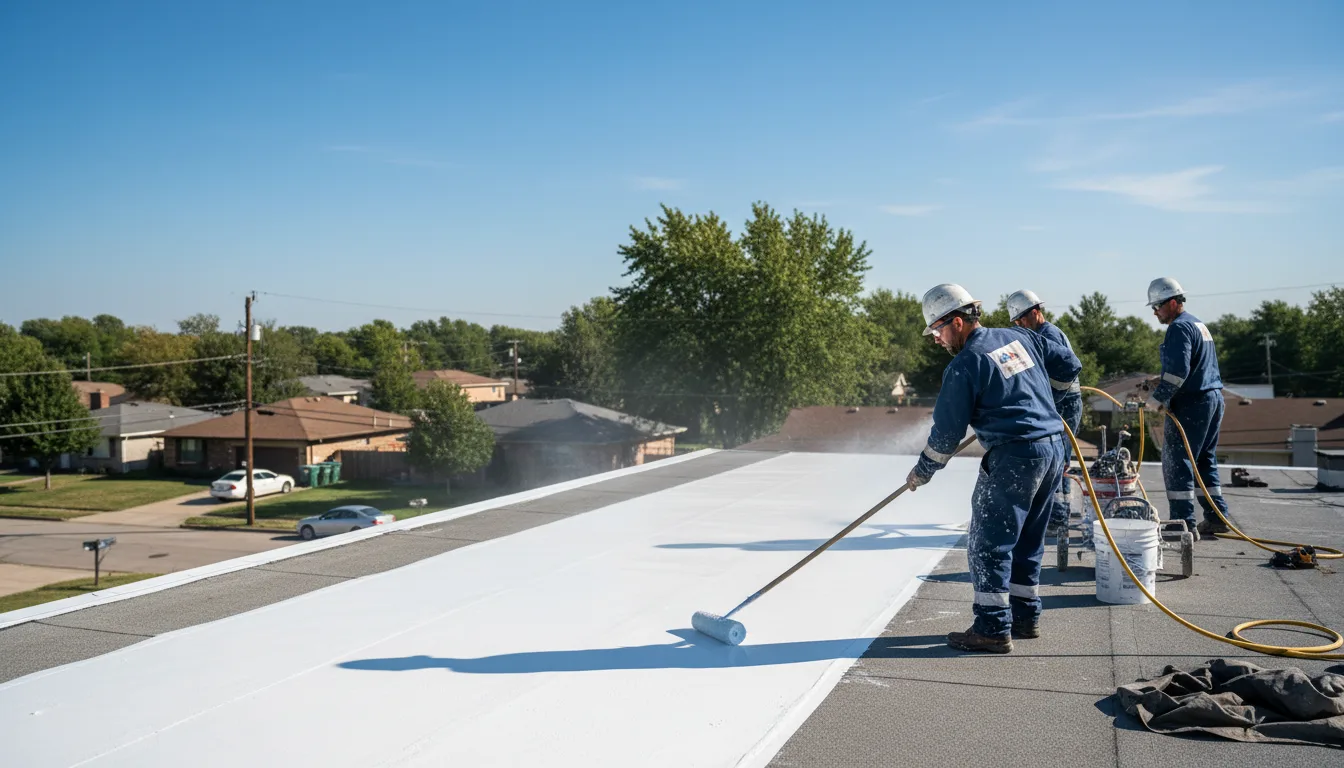 Commercial roof coating in Bennett, NC near me